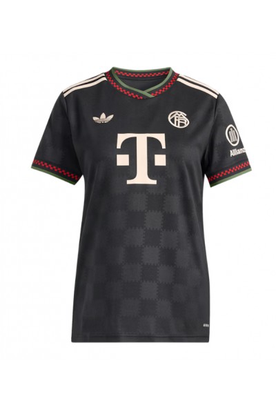 Bayern Munich Alphonso Davies #19 Jalkapallovaatteet Naisten Kolmaspaita 2025-26 Lyhythihainen Bayern Munich Alphonso Davies #19 Jalkapallovaatteet Naisten Kolmaspaita 2025-26 Lyhythihainen